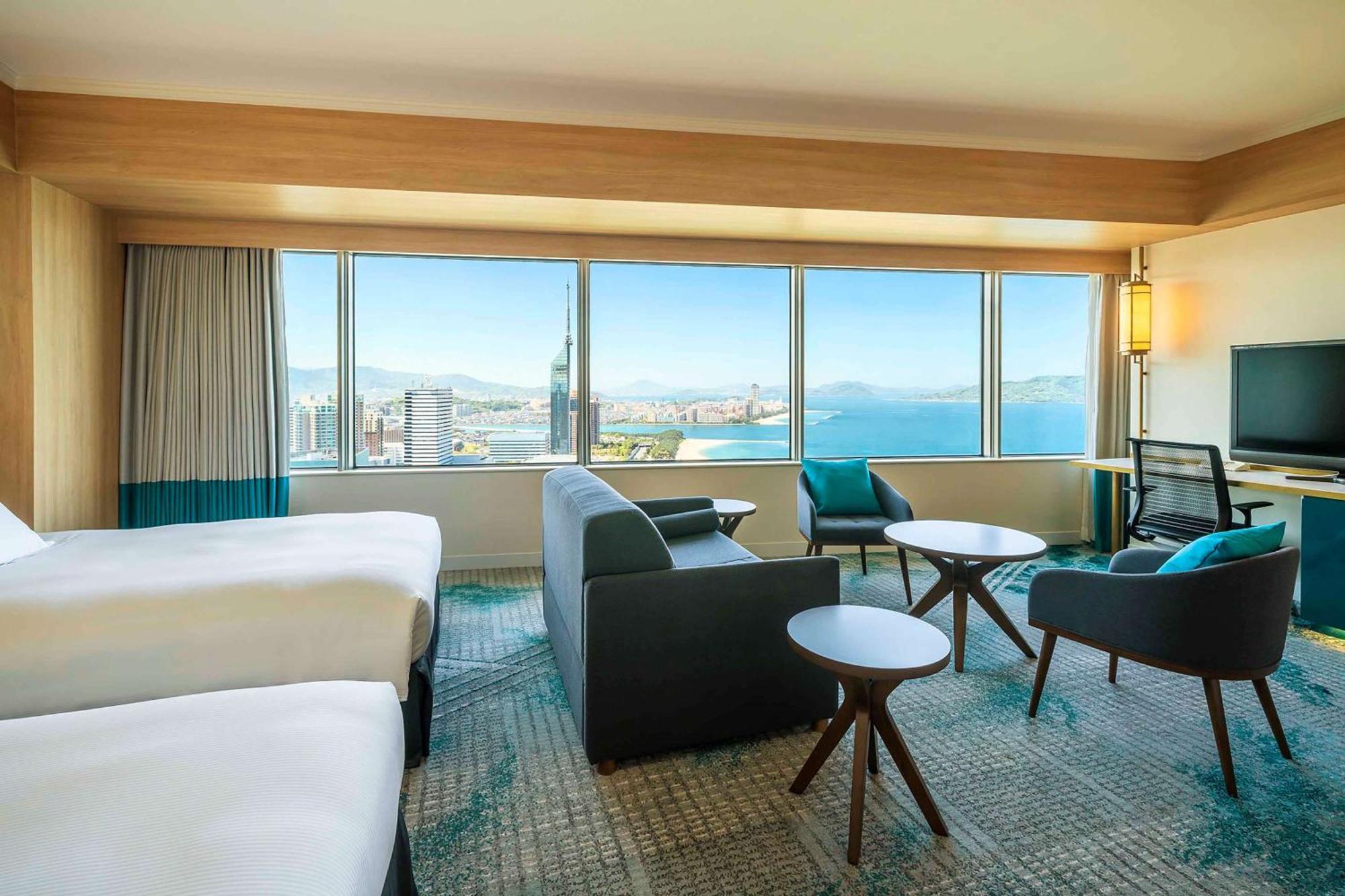 מלון Hilton Fukuoka Sea Hawk מראה חיצוני תמונה